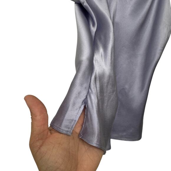 Cami NYC 100% Silk Lavender Purple V-Neck Cami Tank Top Women's Large - Picture 6 of 7